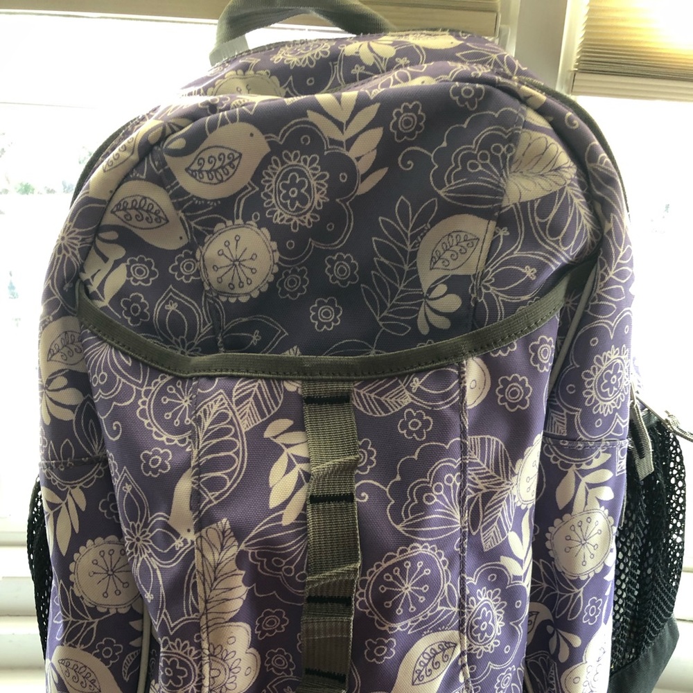 ll bean girls size 8 jacket, gloves, backpack